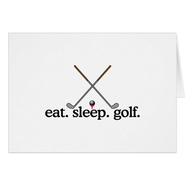 Eat Sleep Golf (Voorkant Horizontaal)