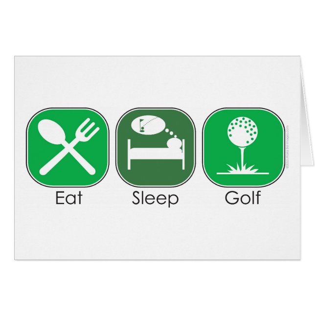 Eat Sleep Golf (Voorkant Horizontaal)