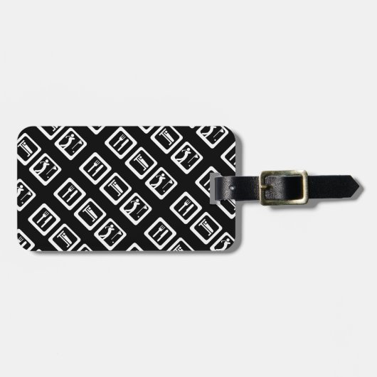 Eat Sleep Golf Bagagelabel (Voorkant horizontaal)