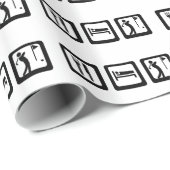 Eat Sleep Golf Cadeaupapier (Rol Hoek)