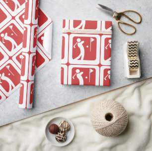 Eat Sleep Golf Cadeaupapier