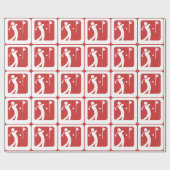 Eat Sleep Golf Cadeaupapier (Vlak)