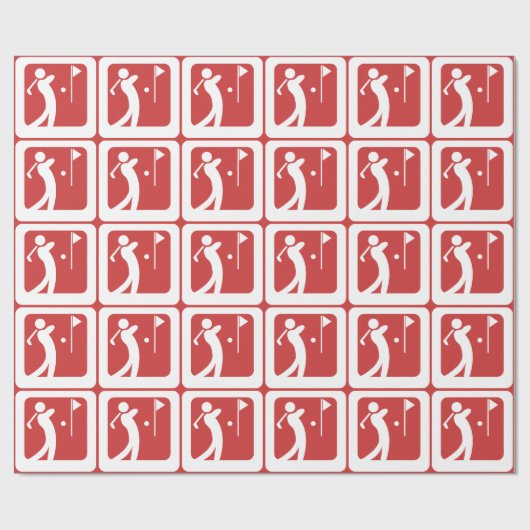 Eat Sleep Golf Cadeaupapier (Vlak)