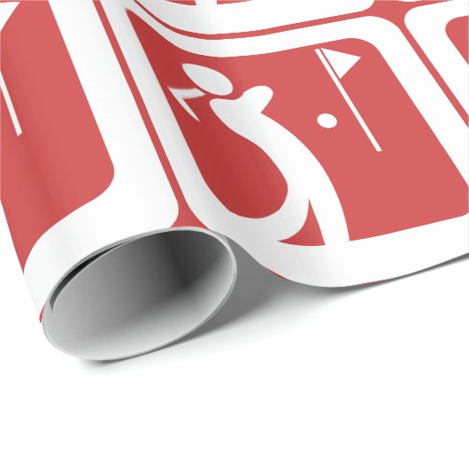 Eat Sleep Golf Cadeaupapier (Rol Hoek)