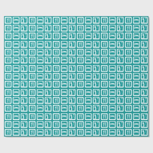 Eat Sleep Golf Cadeaupapier (Vlak)