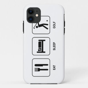 Eat Sleep Golf iPhone 11 Hoesje