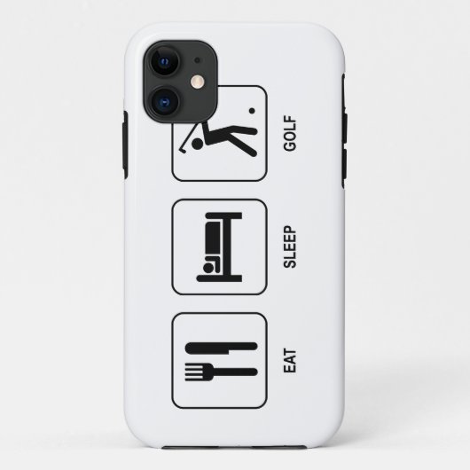 Eat Sleep Golf Case-Mate iPhone Case (Achterkant)