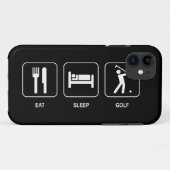 Eat Sleep Golf Case-Mate iPhone Case (Achterkant (horizontaal))