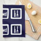 Eat Sleep Golf - Elke kleur Theedoek (Quarter Fold)