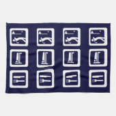 Eat Sleep Golf - Elke kleur Theedoek (Horizontaal)