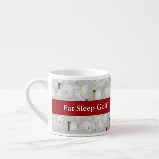 Eat Sleep Golf Espresso Kop (Links)