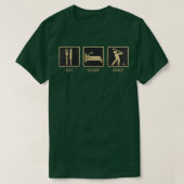 Eat Sleep Golf Essential T-shirt (Design voorkant)
