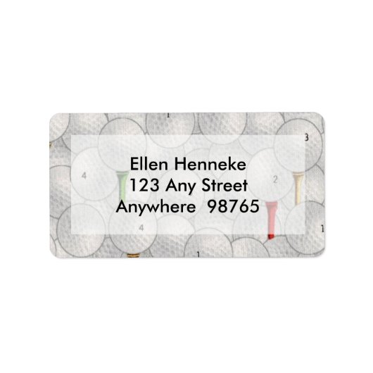 Eat Sleep Golf Etiket (Voorkant)