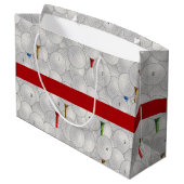 Eat Sleep Golf Groot Cadeauzakje (Achterkant Gekanteld)