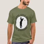 Eat Sleep Golf Herhaal Funny Golfer Quote Gezegde T-shirt (Voorkant)