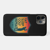 EAT SLEEP GOLF HERHAAT Case-Mate iPhone CASE (Achterkant (horizontaal))