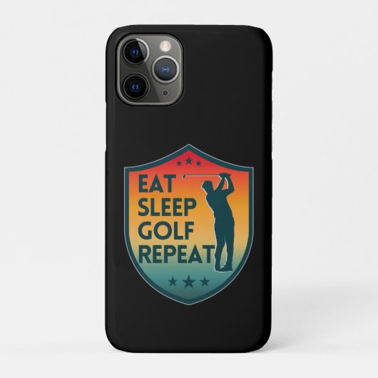 EAT SLEEP GOLF HERHAAT Case-Mate iPhone CASE (Achterkant)