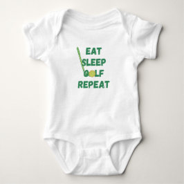 Eat Sleep Golf Herhalen Romper