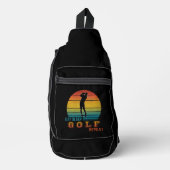 Eat Sleep Golf Herhalen Sling Bag (Voorkant)