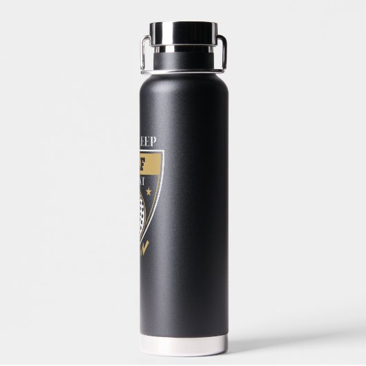 Eat Sleep Golf Herhalen Waterfles (Achterkant)