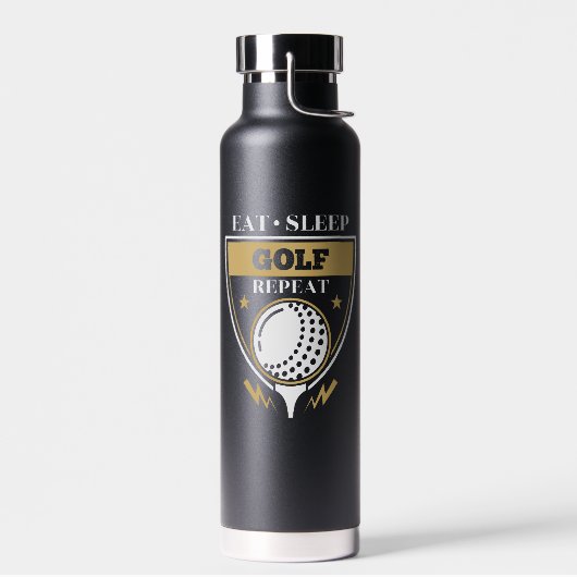 Eat Sleep Golf Herhalen Waterfles (Links)