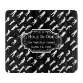 Eat Sleep GOLF Hole in één Man Cave GOLFER's Lodge Snijplank (Voorkant)