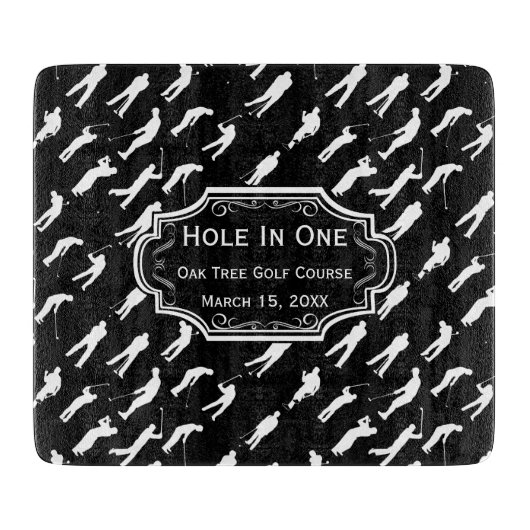 Eat Sleep GOLF Hole in één Man Cave GOLFER's Lodge Snijplank (Voorkant)