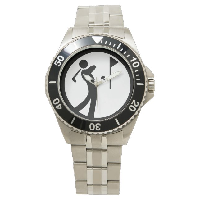 Eat Sleep Golf Horloge (Voorkant)