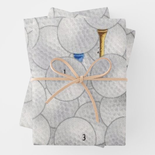 Eat Sleep Golf Inpakpapier Vel (In situ)