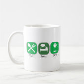 Eat Sleep Golf Koffiemok (Links)