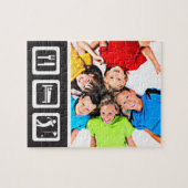 Eat Sleep Golf Legpuzzel (Horizontaal)