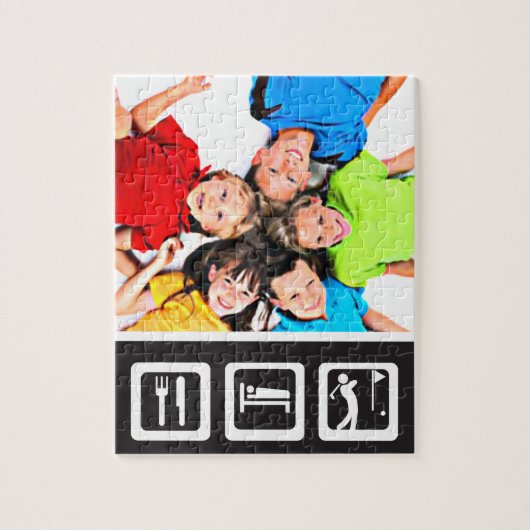 Eat Sleep Golf Legpuzzel (Verticaal)