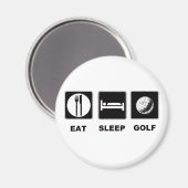Eat Sleep Golf Magneet (Voorkant / Achterkant)
