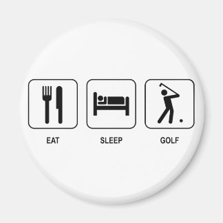 Eat Sleep Golf Magnet