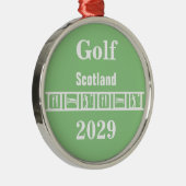 Eat Sleep Golf Metalen Ornament (Rechts)