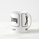 Eat Sleep Golf Mok (Voorkant rechts)