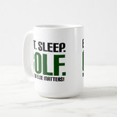 Eat Sleep Golf - niets anders doet er toe! Koffiemok (Voorkant links)