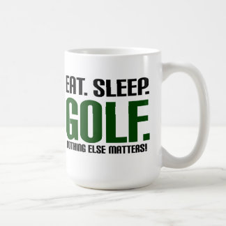 Eat Sleep Golf - niets anders doet er toe! Koffiemok