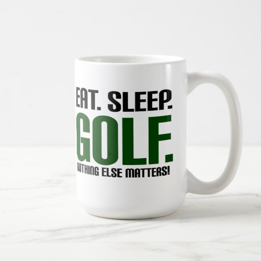 Eat Sleep Golf - niets anders doet er toe! Koffiemok (Rechts)