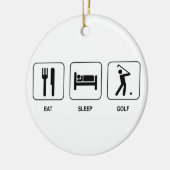 Eat Sleep Golf Ornament (Links)