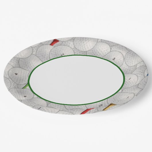 Eat Sleep Golf Papieren Bordje (Gekanteld)