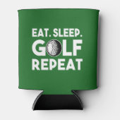 Eat Sleep Golf Repat Funny beer Blikjeskoeler (Voorkant)