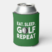 Eat Sleep Golf Repat Funny beer Blikjeskoeler (Blikje Achterkant)