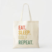 Eat Sleep Golf Repeat Funny Golfing Golfer Tote Bag (Voorkant)
