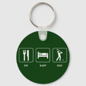 Eat Sleep Golf Sleutelhanger (Voorkant)