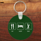 Eat Sleep Golf Sleutelhanger (Voorkant)