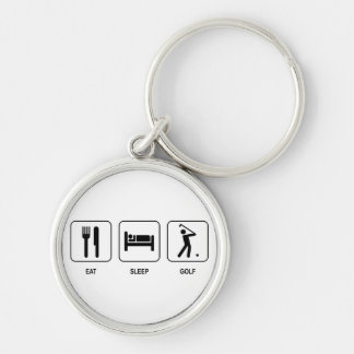 Eat Sleep Golf Sleutelhanger