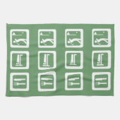 Eat Sleep Golf Theedoek (Horizontaal)