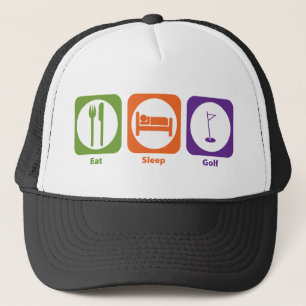 Eat Sleep Golf Trucker Pet
