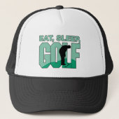 Eat Sleep Golf Trucker Pet (Voorkant)